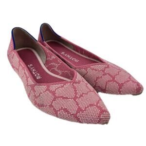 Rothy’s Rose Quartz Point Ballet Flats Unicorn Pink Sz 5.5 Limited Edition